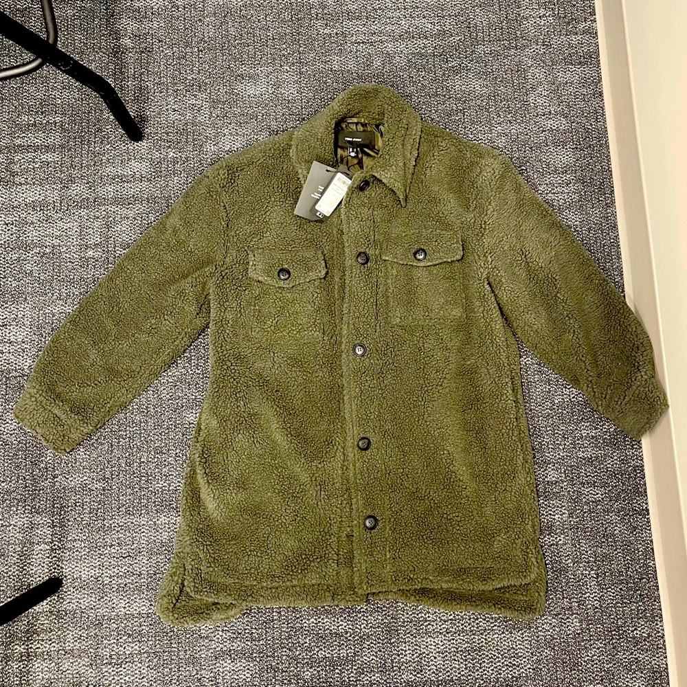 Sherpa Olive Green Shacket